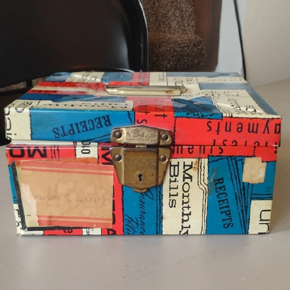 Ballonoff Porta File Vintage Storage Box